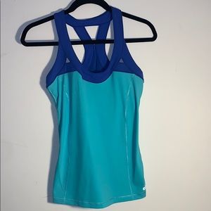ALO Yoga Royal & Teal Tank Top w/ Built in Bra (S)